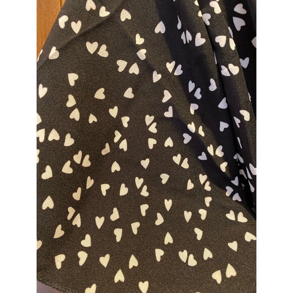 Heart Dress Size XL Elastic Waist Flutter Sleeves Flowy Slimming Faux Wrap Style - Picture 6 of 10